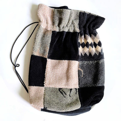 vintage danielle nault horse teddy fleece bag
