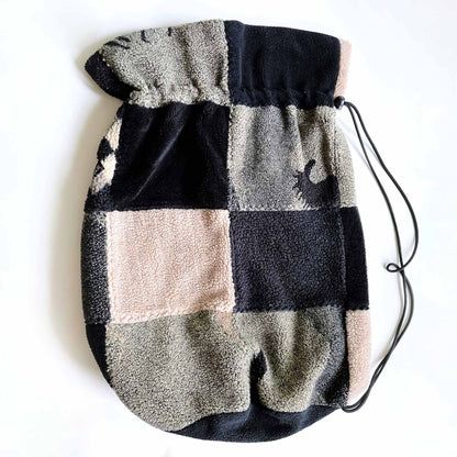 vintage danielle nault horse teddy fleece bag