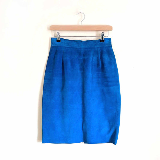 vintage danier high rise suede mini skirt - size 8