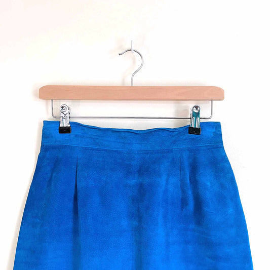 vintage danier high rise suede mini skirt - size 8