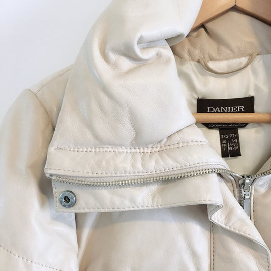 Danier Leather Down Puffer Bomber - size xxs