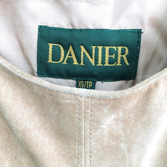 Danier Suede Leather Crop Bustier - size xs
