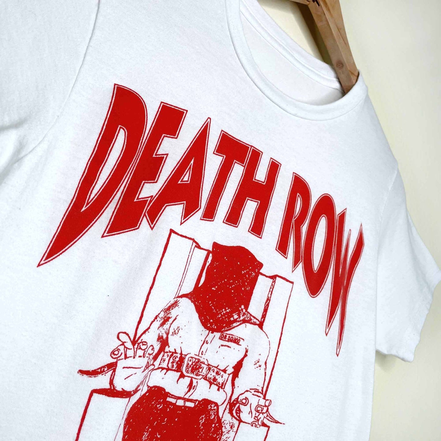 death row records graphic tee - size small