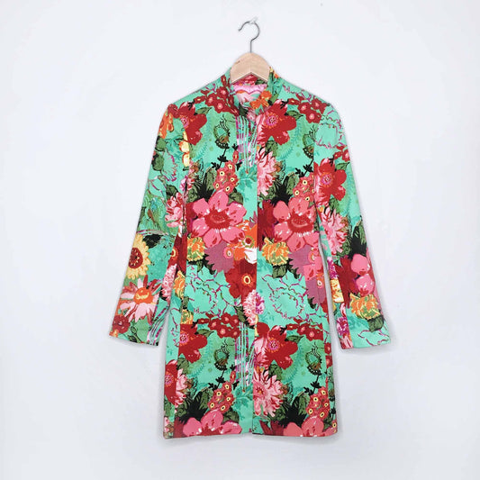 Della Spiga Weekend floral spring cotton jacket - size 8