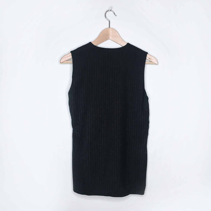 Derek Lam 10 Crosby v-neck tiered menswear top - size 0