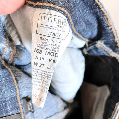 d&g dolce and gabbana mid-rise wide leg jeans - size 27