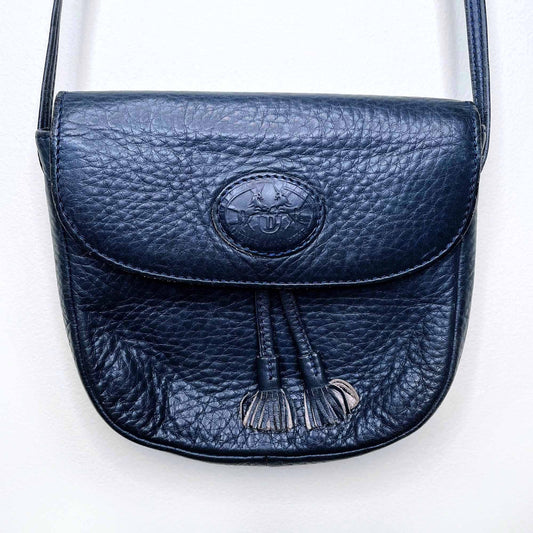 vintage didier lamarthe pebbled leather crossbody