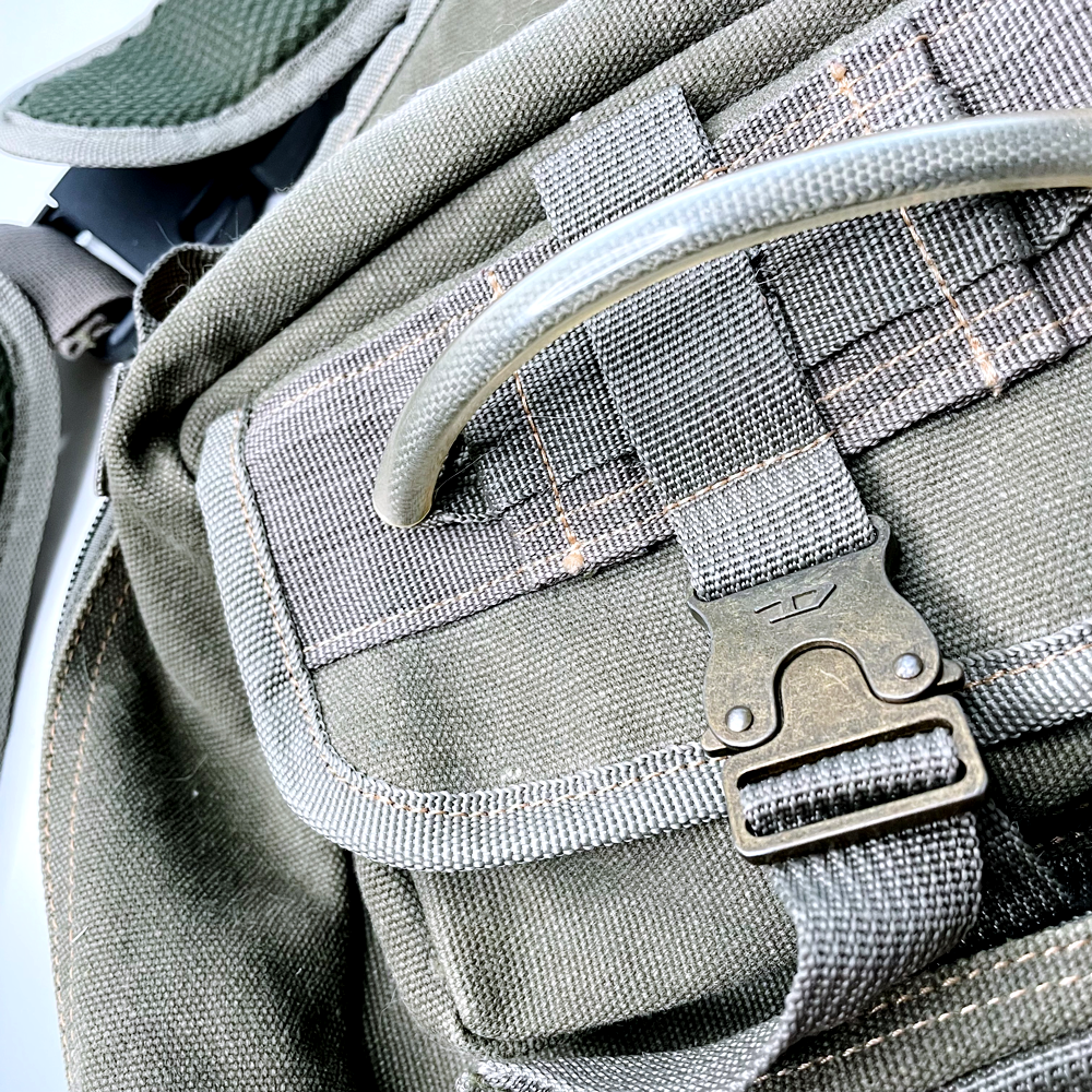 diesel green utility canvas military cargo sling bag