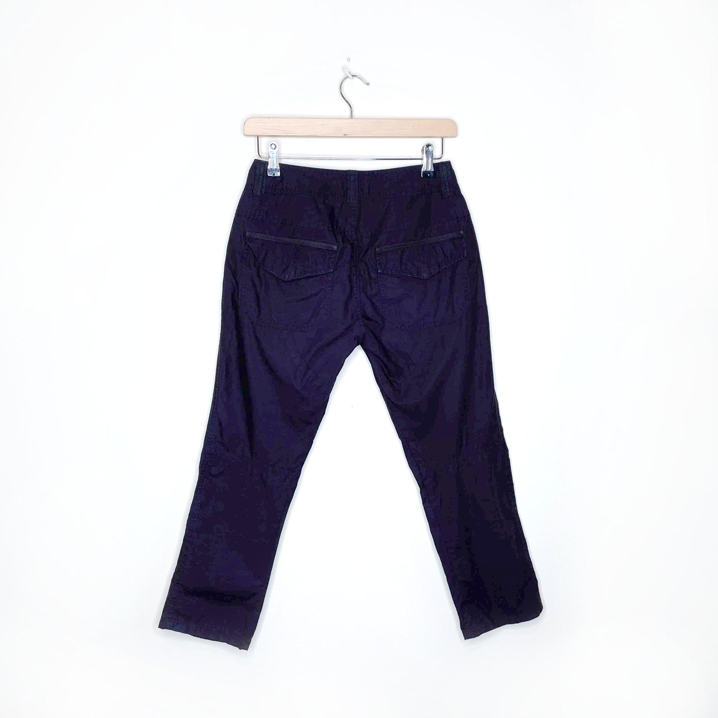 diesel navy blue cropped utility pants - size 24