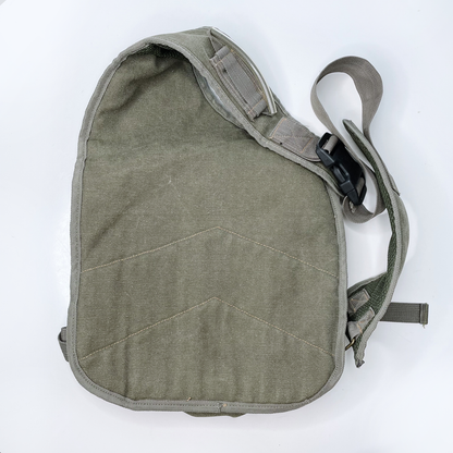 diesel green utility canvas military cargo sling bag