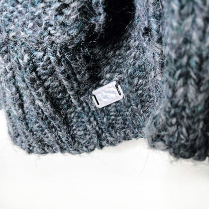 diesel loose fit chunky knit wool-alpaca grandpa cardigan - size large