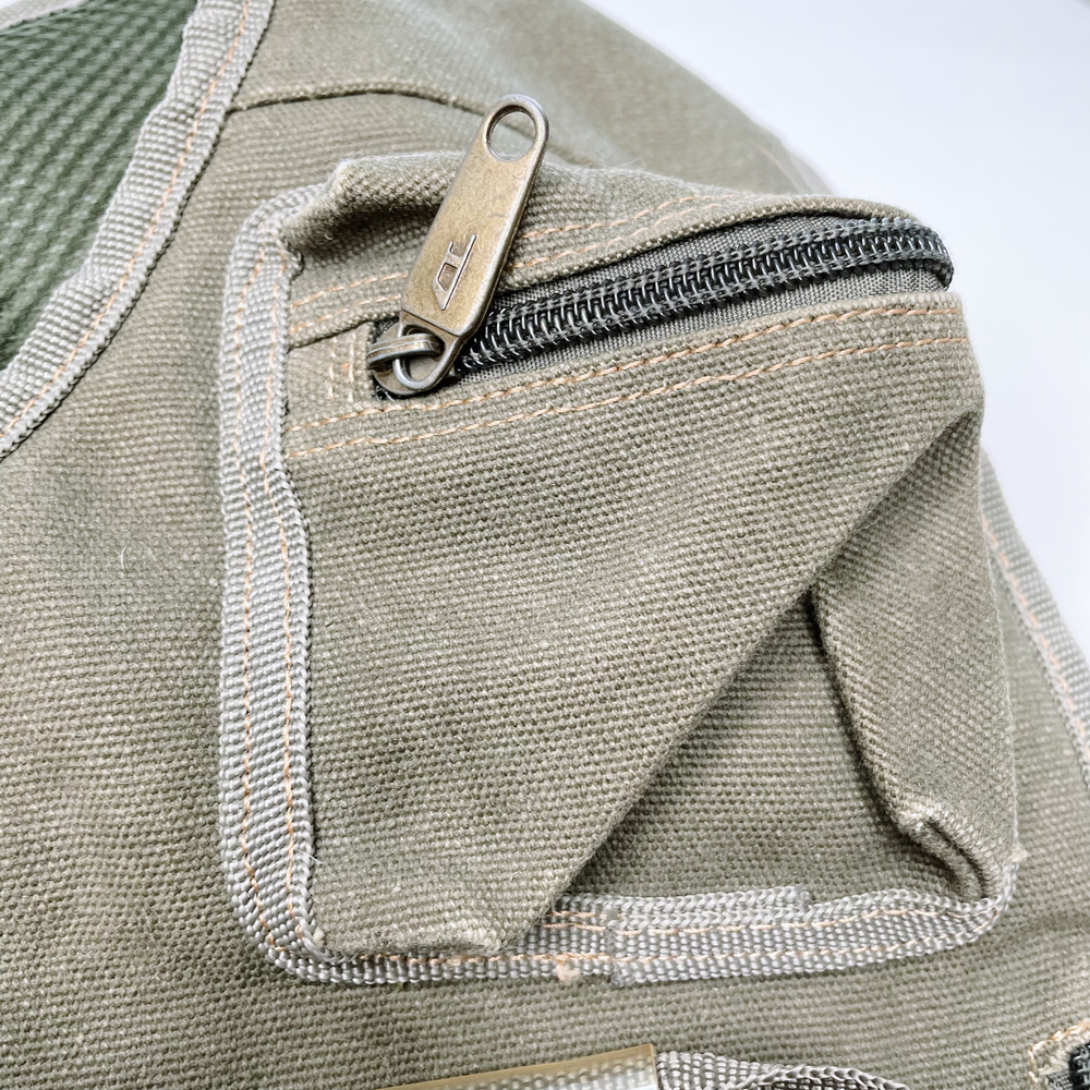 diesel green utility canvas military cargo sling bag