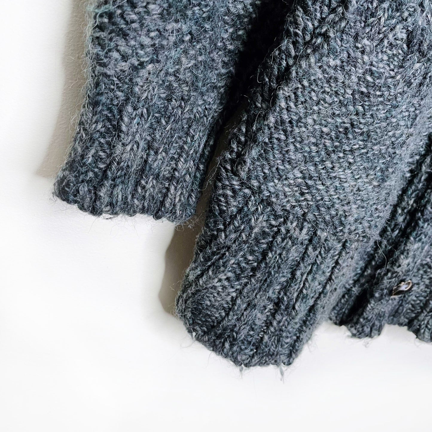 diesel loose fit chunky knit wool-alpaca grandpa cardigan - size large