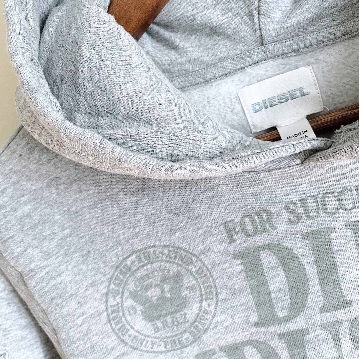 Diesel big boys' sefiry industry hoodie - size xs