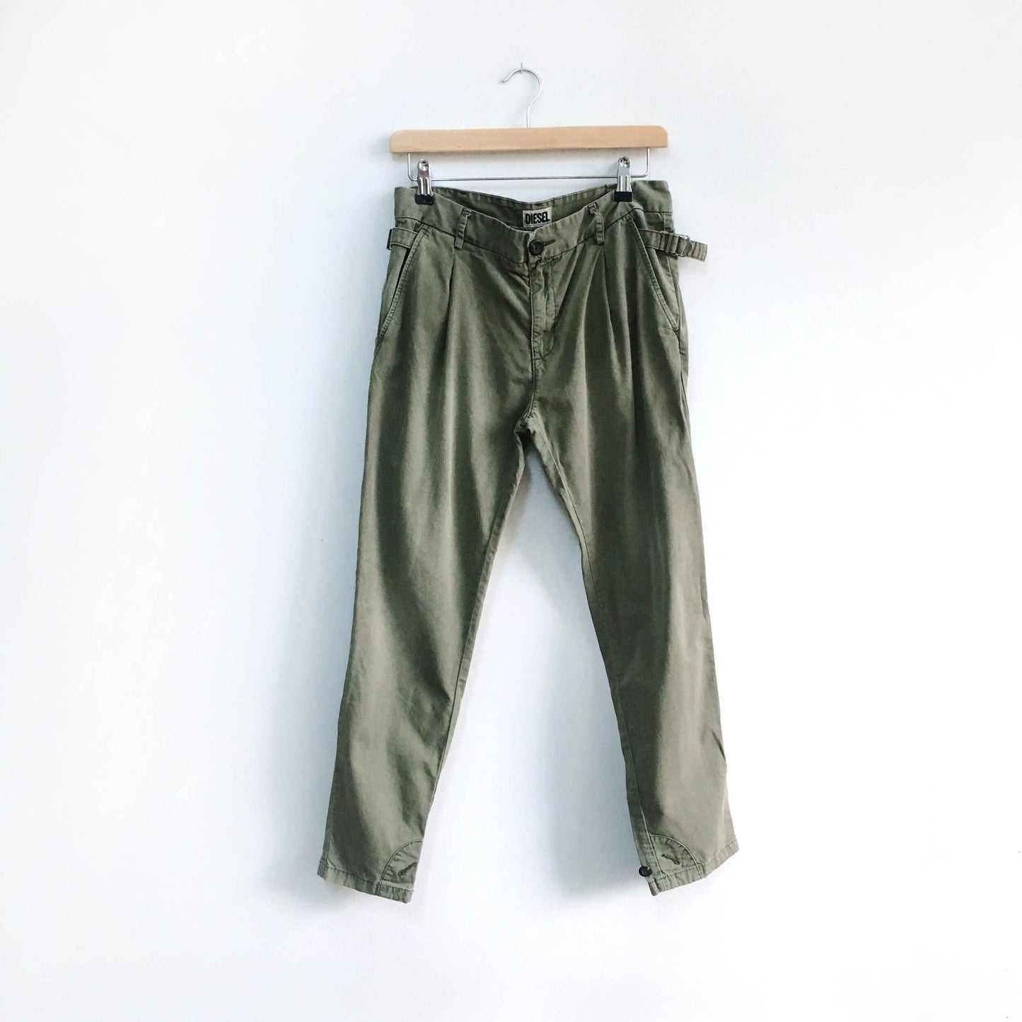 Diesel button-hem utility pant - size 26