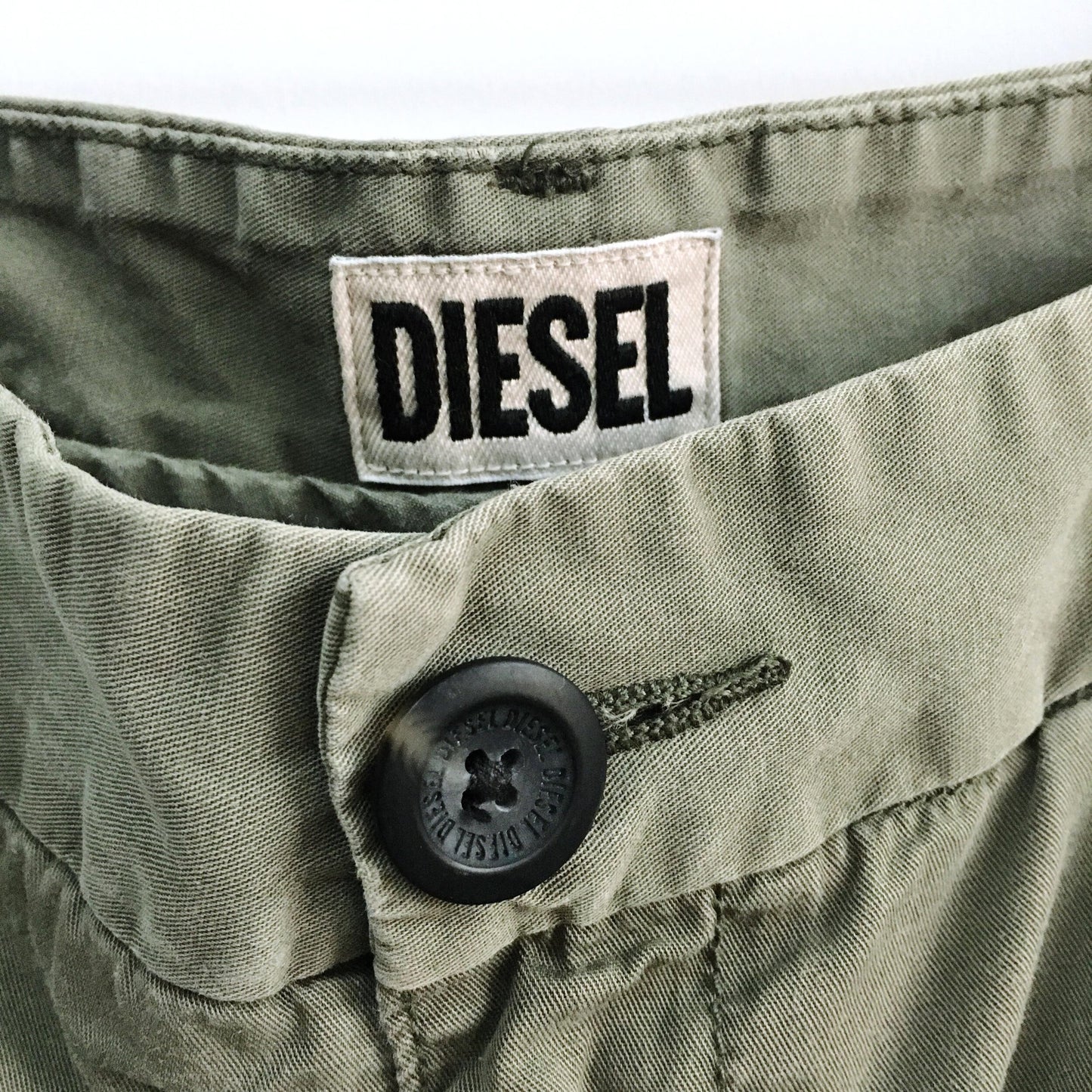 Diesel button-hem utility pant - size 26