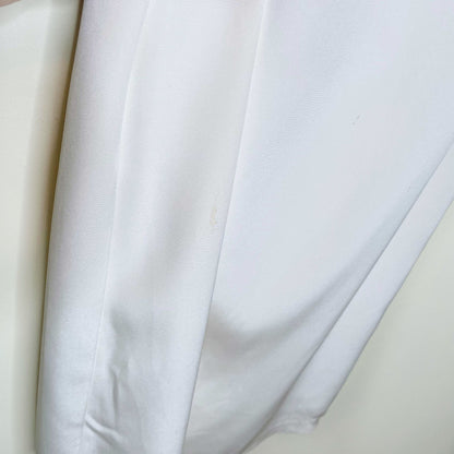 dina bar-el white silk bustier bodycon dress - size small