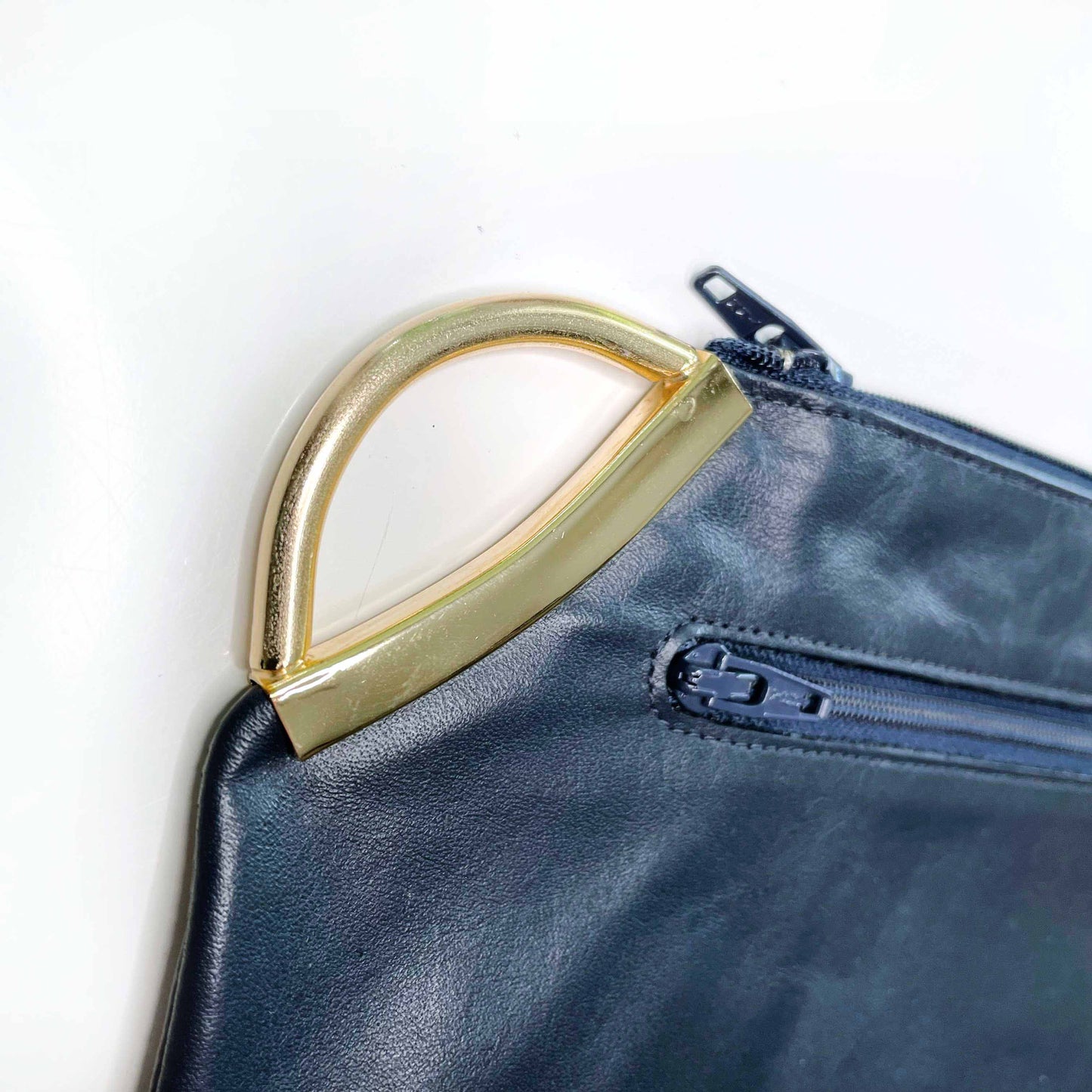 vintage 60's dior leather makeup bag