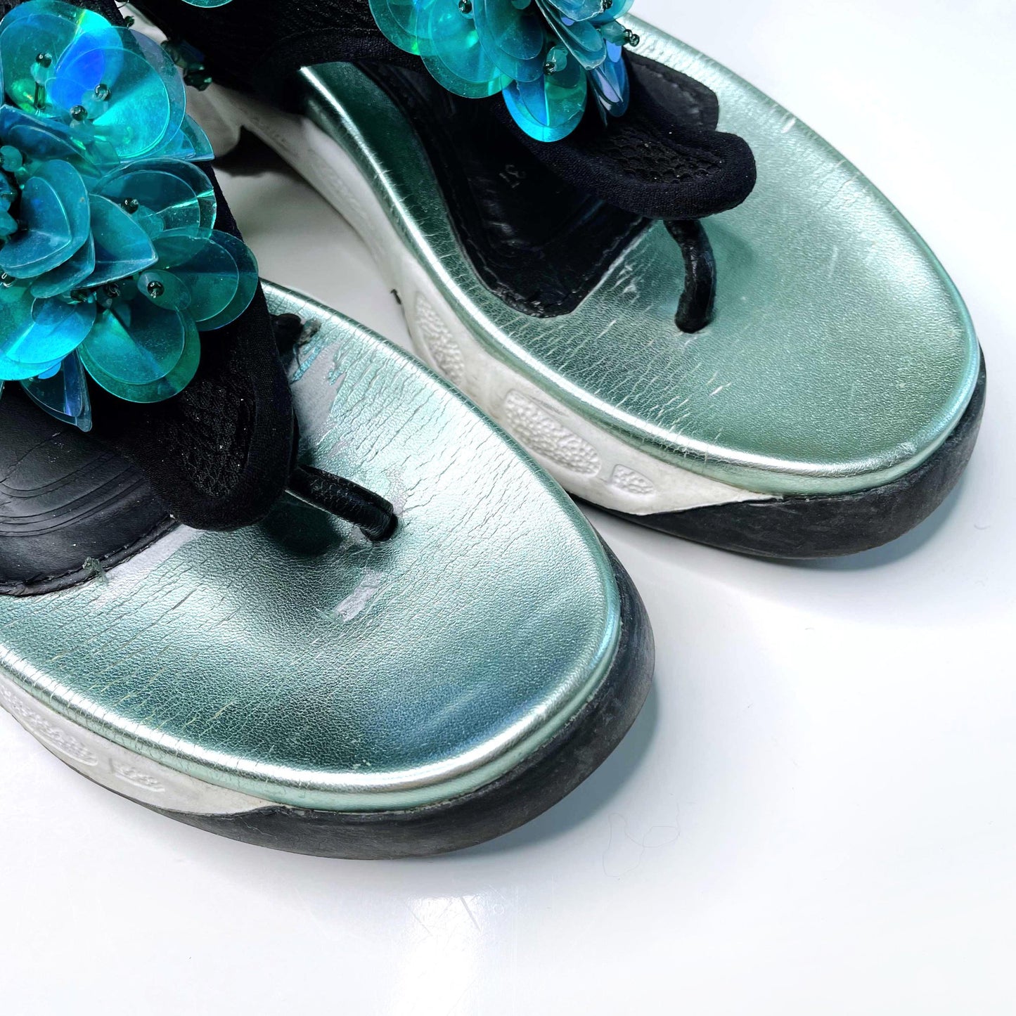 dior fusion sneaker thong sandals - size 37