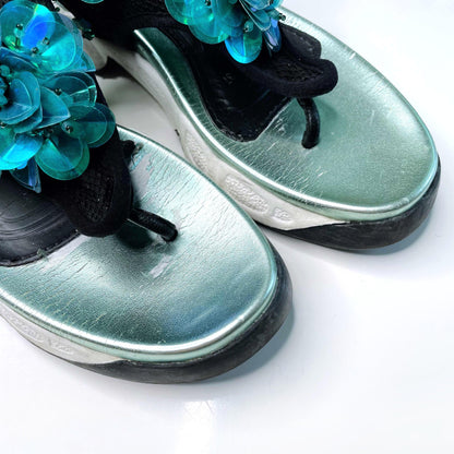 dior fusion sneaker thong sandals - size 37