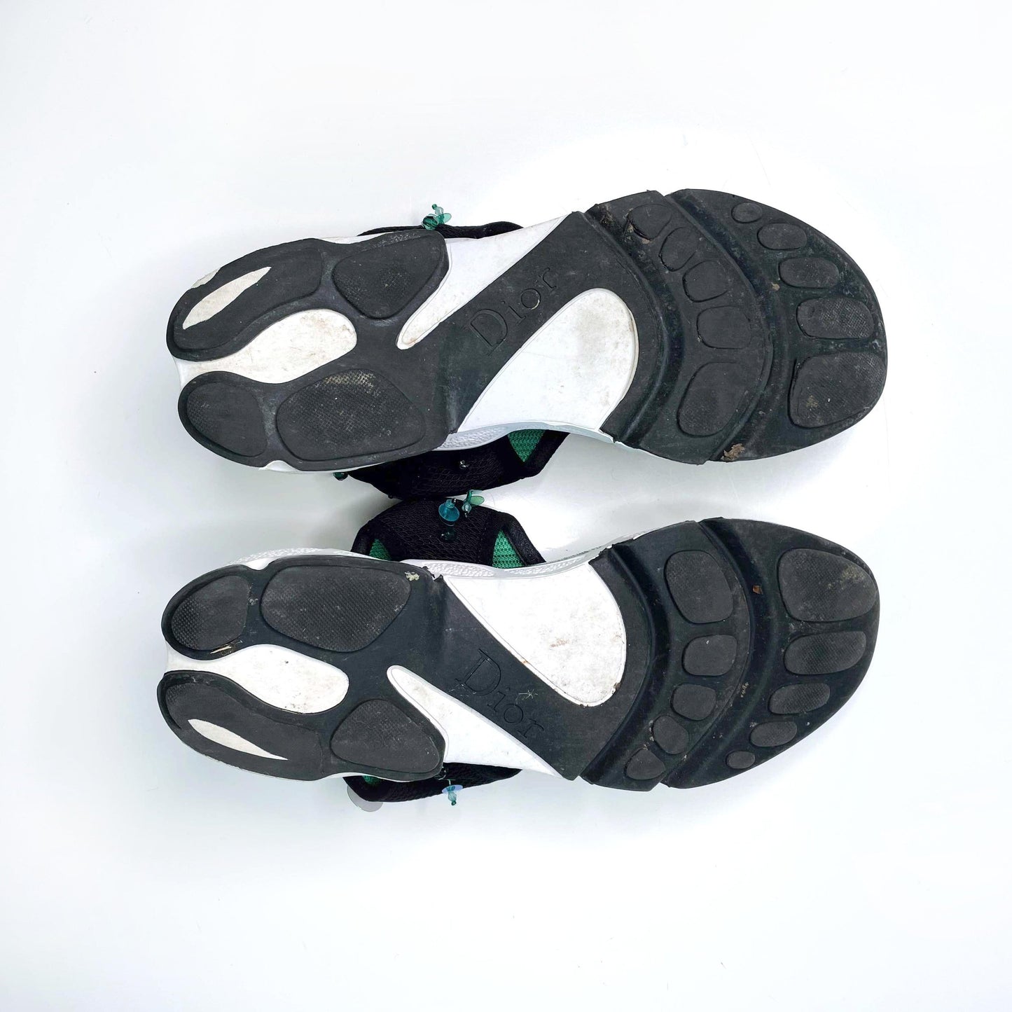 dior fusion sneaker thong sandals - size 37