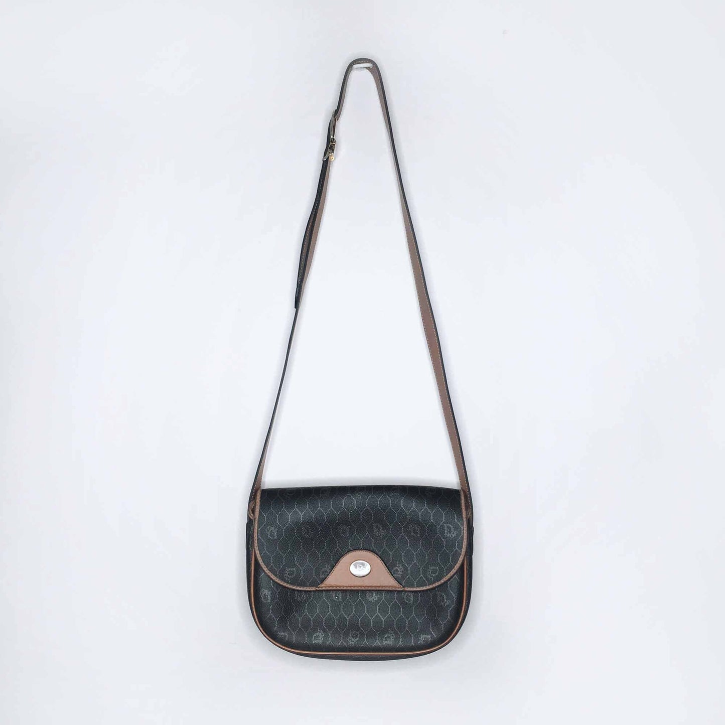 Christian Dior vintage monogram leather crossbody