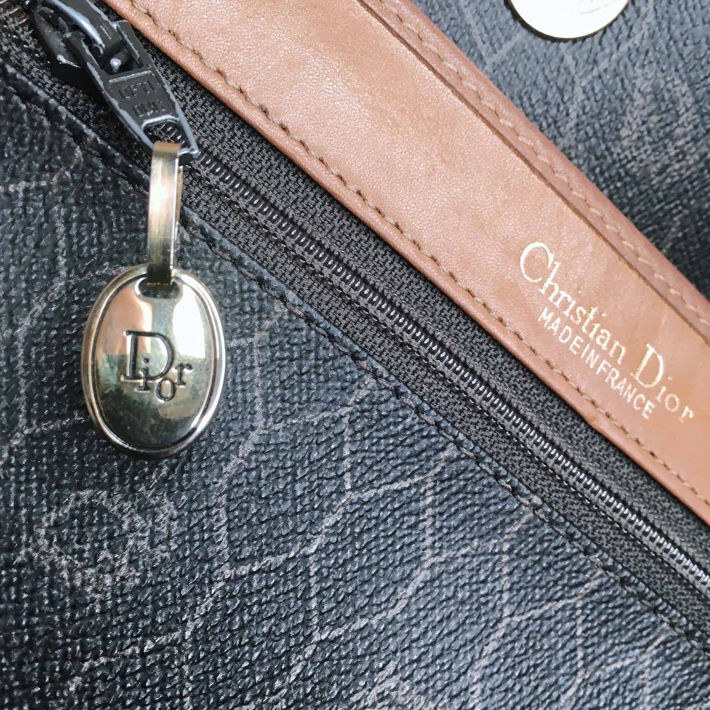 Christian Dior vintage monogram leather crossbody