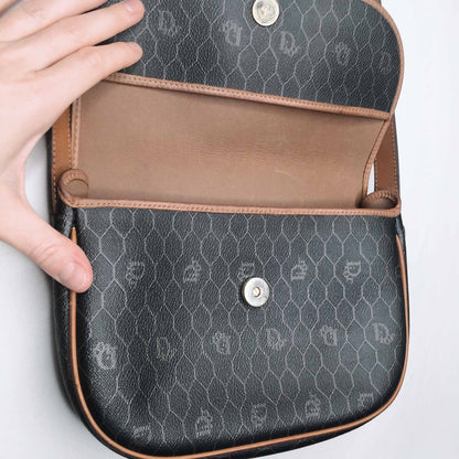 Christian Dior vintage monogram leather crossbody