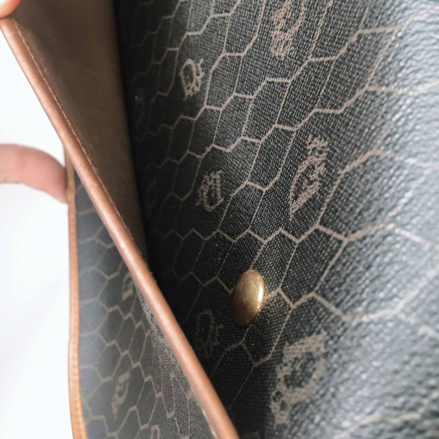 Christian Dior vintage monogram leather crossbody