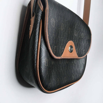 Christian Dior vintage monogram leather crossbody