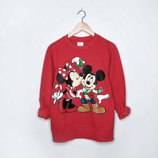 Disney Mickey + Minnie Christmas Sweatshirt - size xs