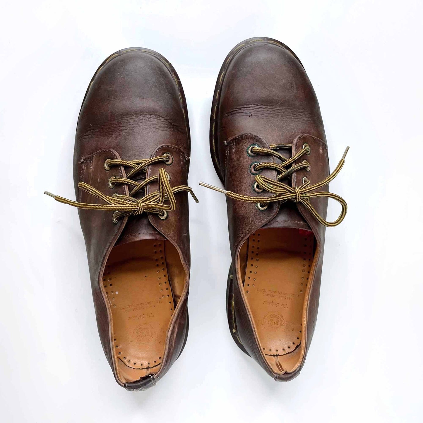 vintage 90's women's doc martens leather oxford shoes - size 10