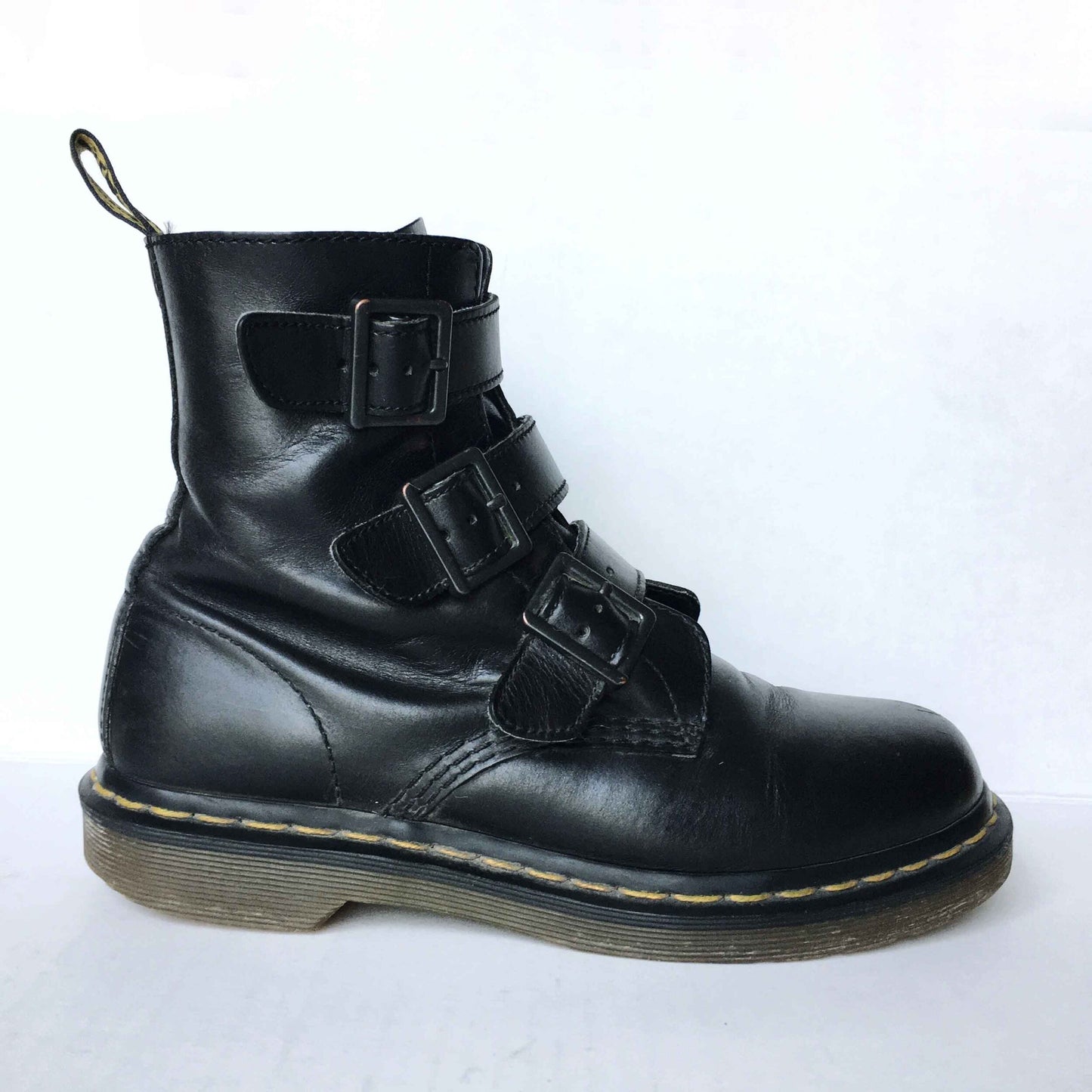 Doc Martens rare Blake 3-strap buckle boots - size 7