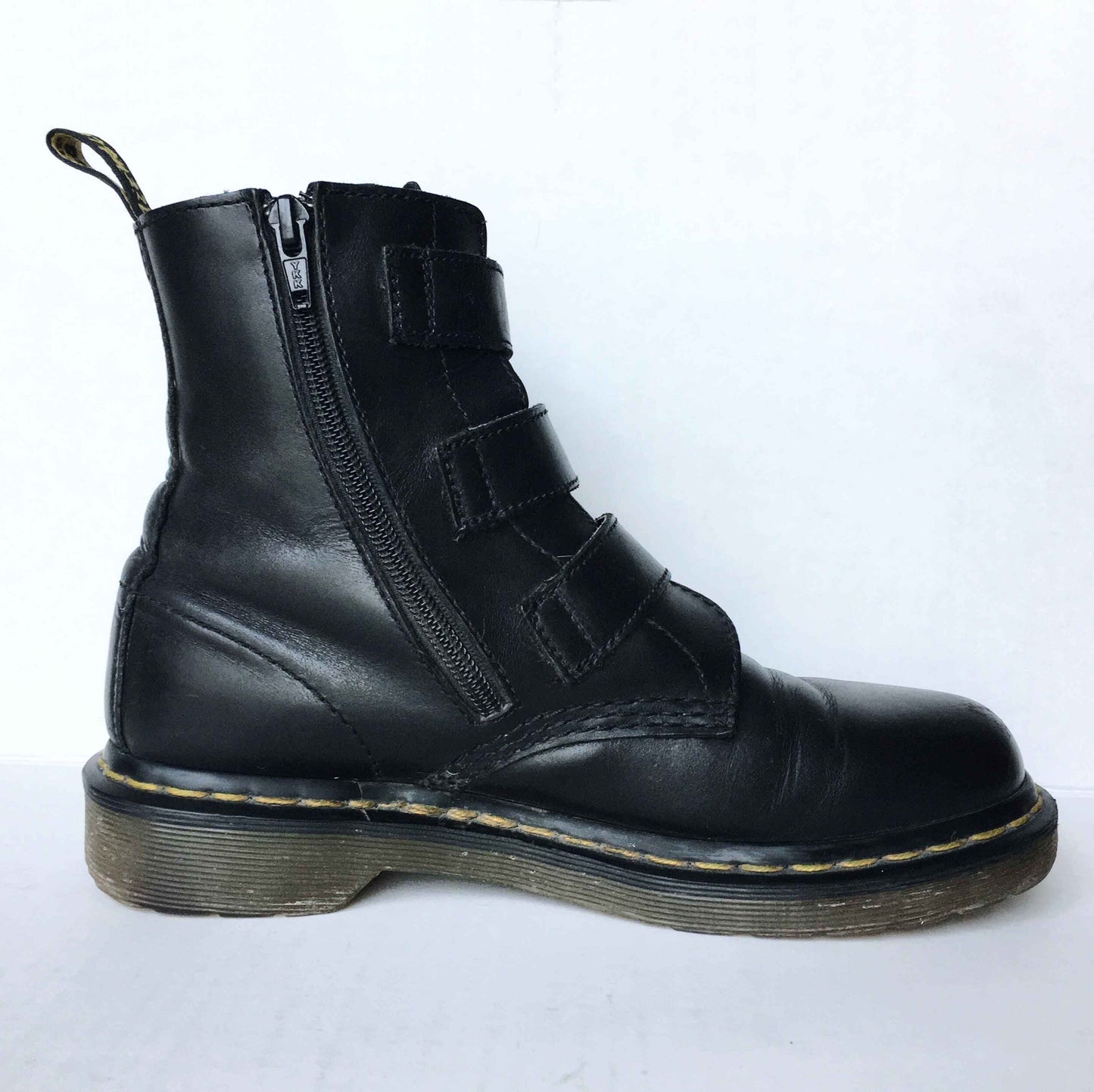 Doc Martens rare Blake 3-strap buckle boots - size 7