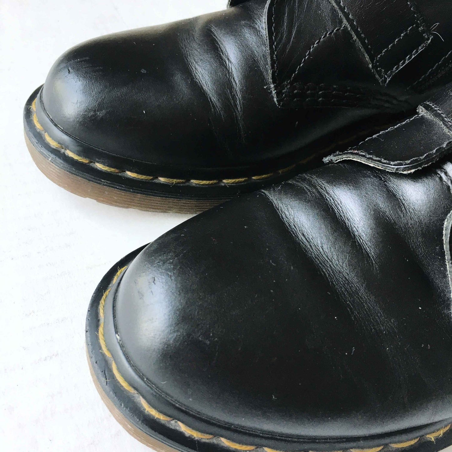 Doc Martens rare Blake 3-strap buckle boots - size 7