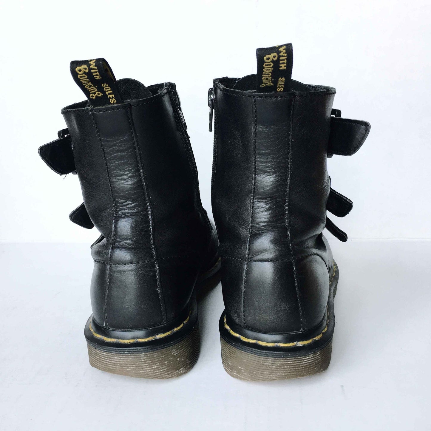 Doc Martens rare Blake 3-strap buckle boots - size 7