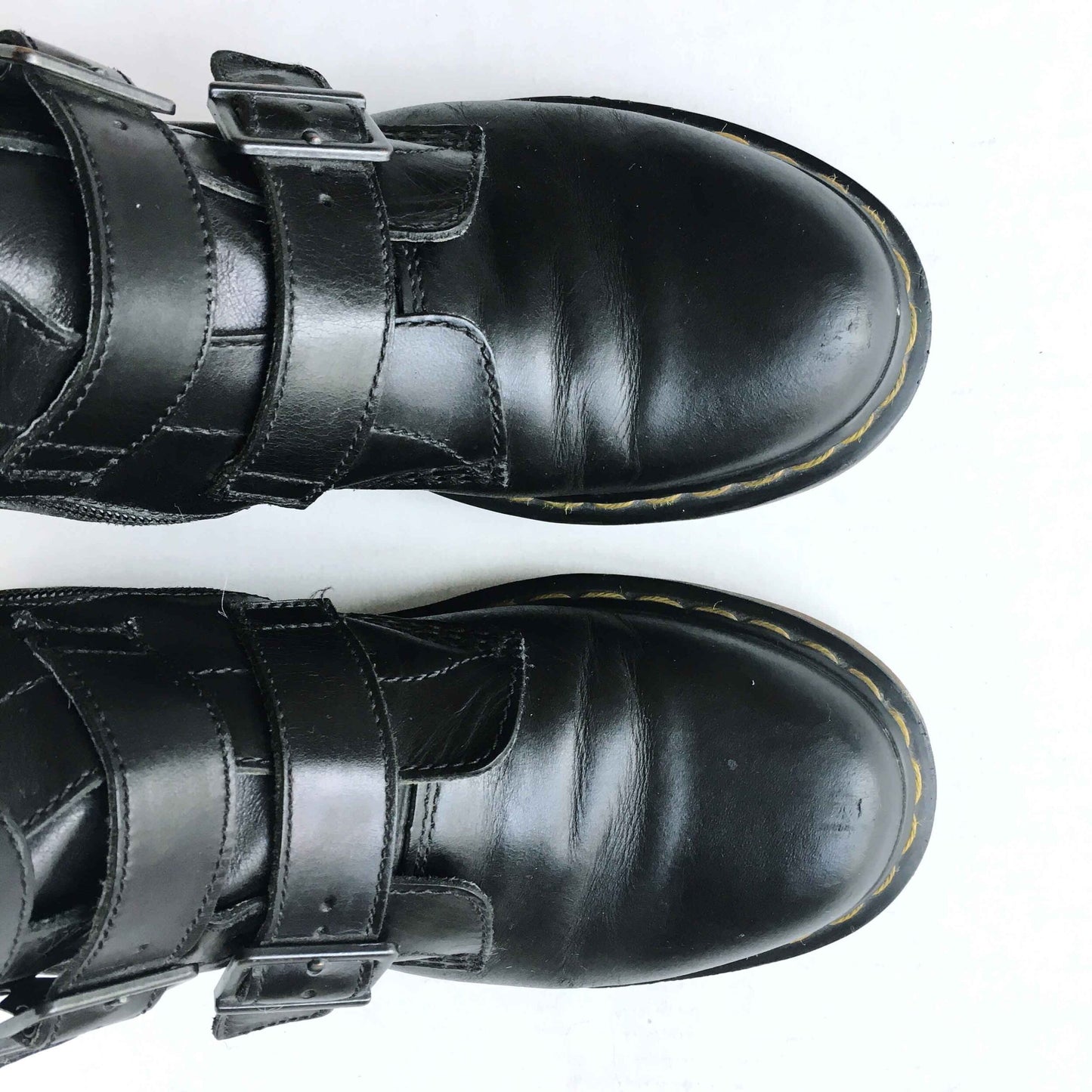 Doc Martens rare Blake 3-strap buckle boots - size 7