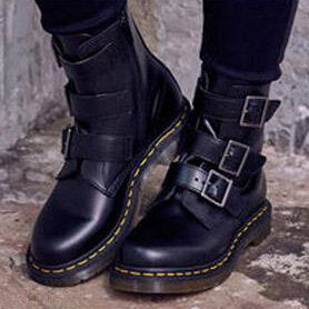 Doc Martens rare Blake 3-strap buckle boots - size 7