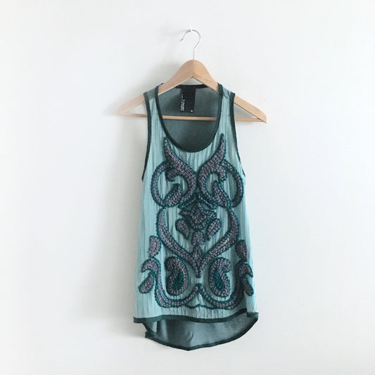 Dolan Acadia Embroidered Tank - size xs