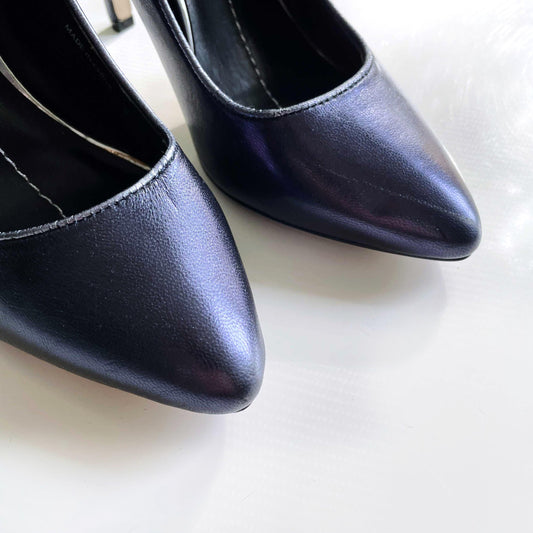 dolce vita blue leather metallic pumps - size 7.5