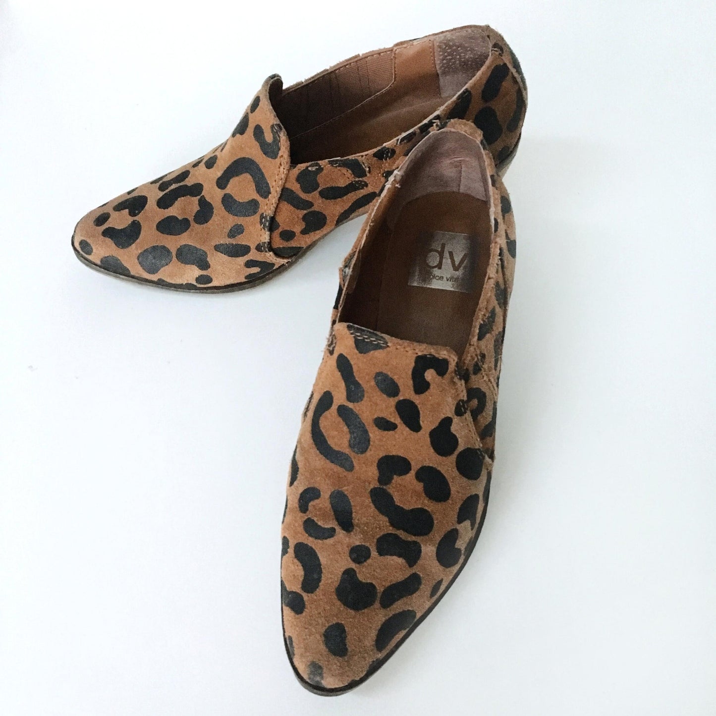 Dolce Vita Leopard Slip-on Booties - size 6