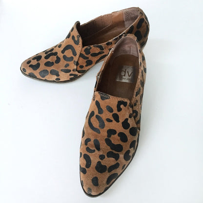 Dolce Vita Leopard Slip-on Booties - size 6