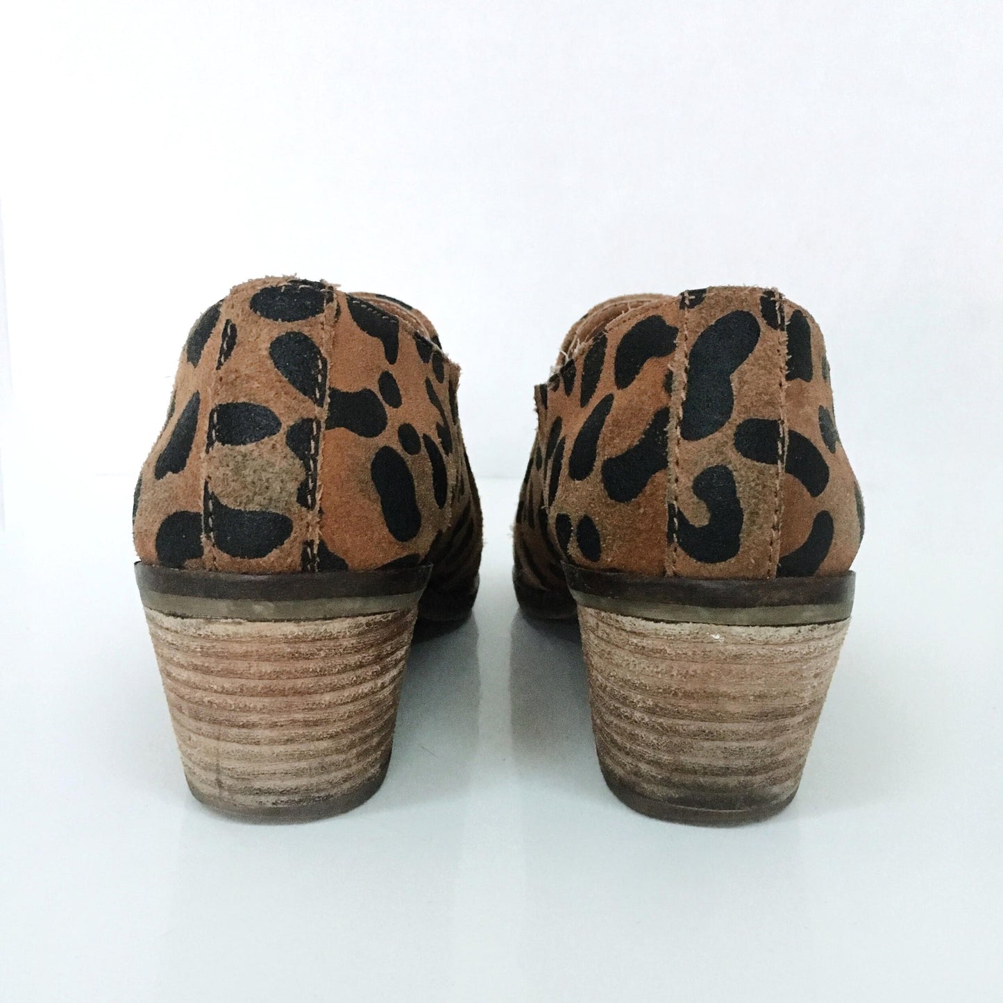 Dolce Vita Leopard Slip-on Booties - size 6