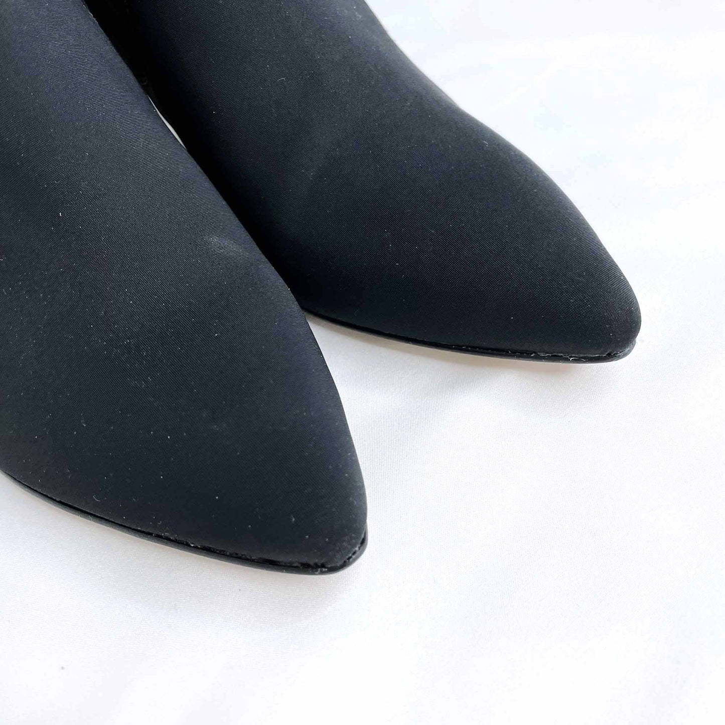 donald J pliner luna stretch neoprene tall kitten heel boot - size 7.5