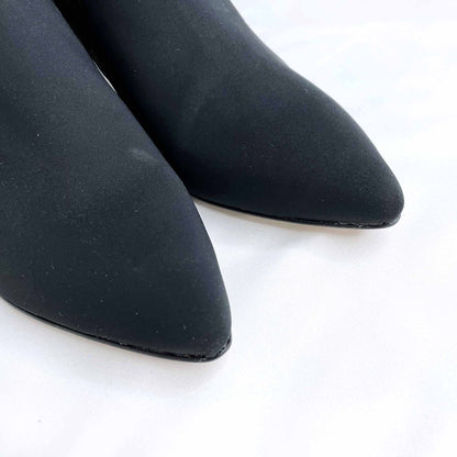 donald J pliner luna stretch neoprene tall kitten heel boot - size 7.5