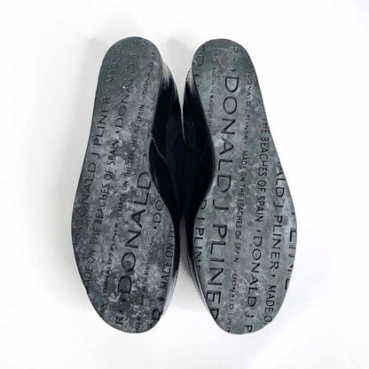donald j pliner rexana slides slip on platform mules - size 8
