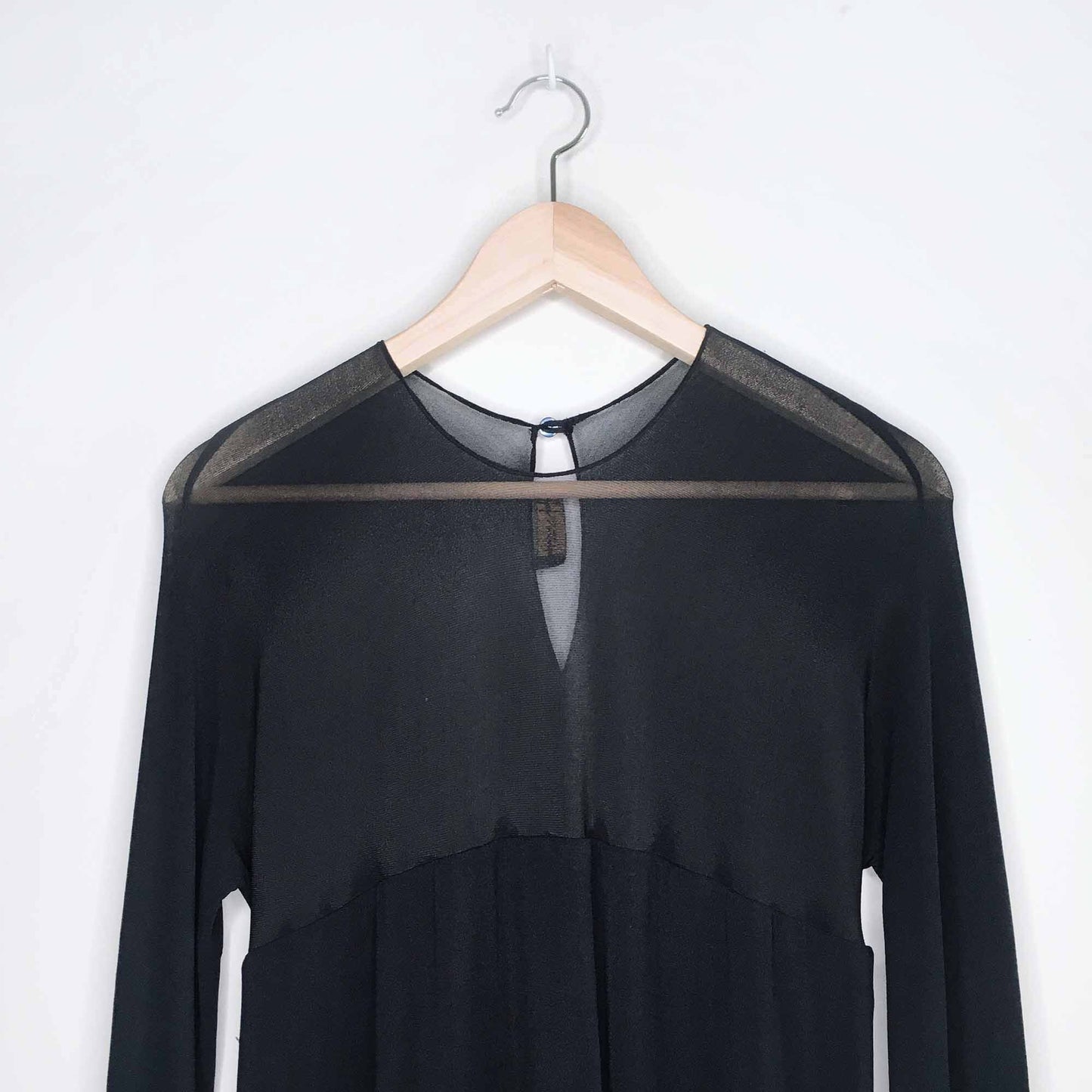 donna karan new york mesh top evening dress - size 10