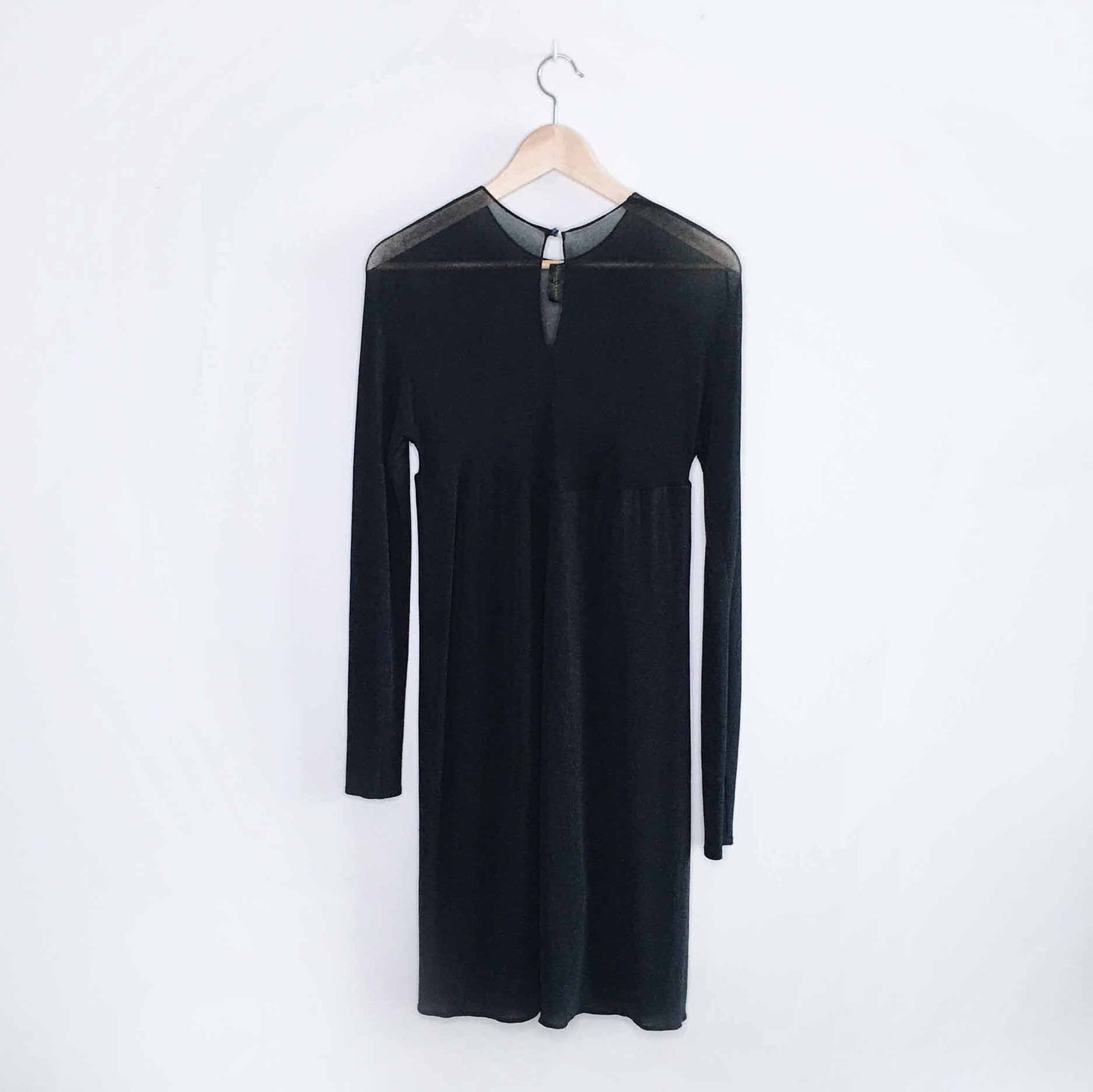 donna karan new york mesh top evening dress - size 10