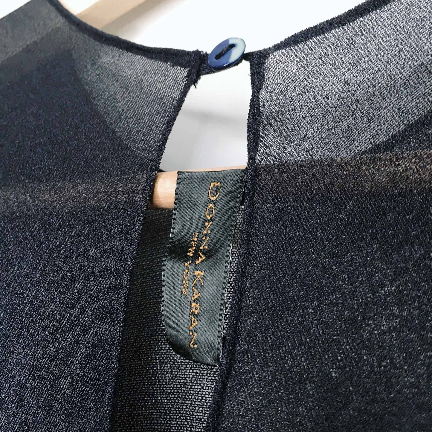 donna karan new york mesh top evening dress - size 10