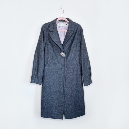 dorothee schumacher grey wool coat - size medium